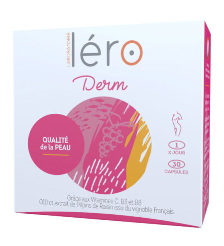 Léro Derm Complément Alimentaire pour La Peau – 30 Capsules