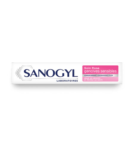 Sanogyl dent Rose Soin Gencives Sensibles Tube 75 Ml