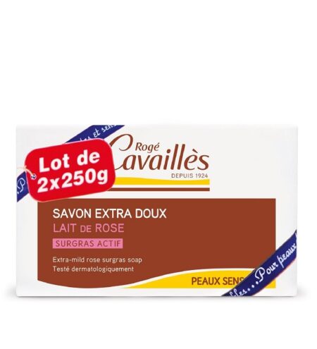 Rogé Cavailles SAVON SUGRAS EXTRA-DOUX Lait De Rose Lot De 2 *250g