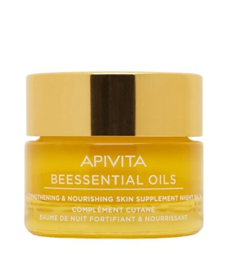 APIVITA Beessential Oils Strengthening & Nourishing Skin Supplement Night Balm 15 ml