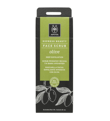 Apivita Express beauty Face scrub Olive 6*2*8ml