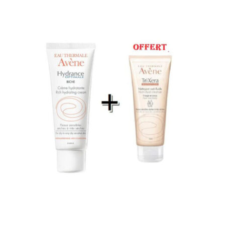 Avene Hydrance Uv Riche Creme Hydratant 40ml+Av Trixera Nettoyant Pack