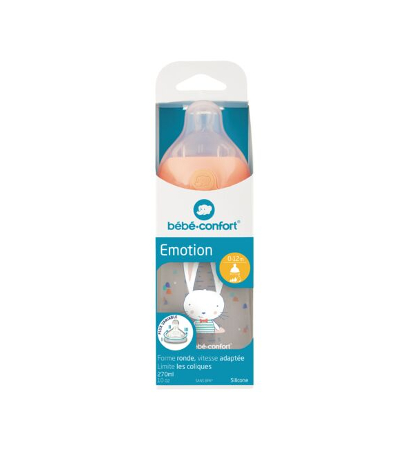 Bebe Confort Biberon Emotion 0-12m 270ml Corail