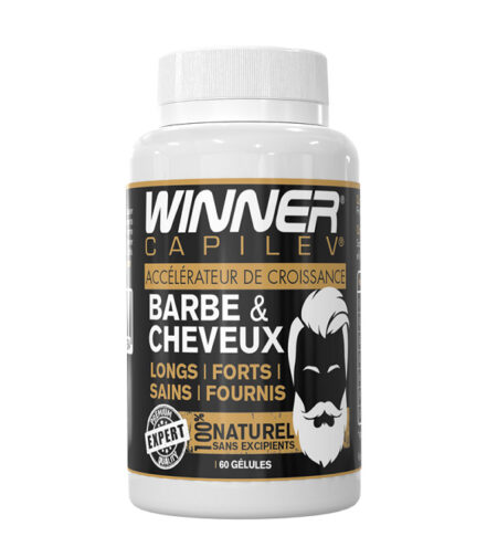 WINNER BARBE & CHEVEUX 60 Gélules