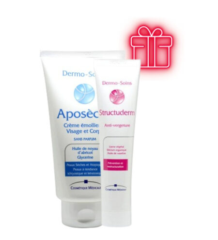 AposecheCrème Emolliente 250 ml + Structuderm Creme Anti Vergerture Offerte