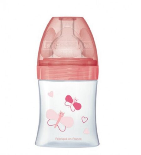 Dodie Biberon senstation+ Tétine plate 150ml 0-6m jardin