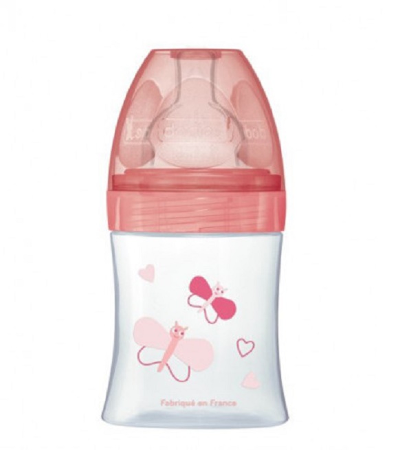 Dodie Biberon senstation+ Tétine plate 150ml 0-6m jardin