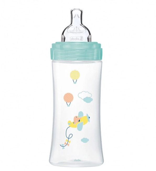 Dodie Biberon senstation+ Tétine plate 330ml +6m Air