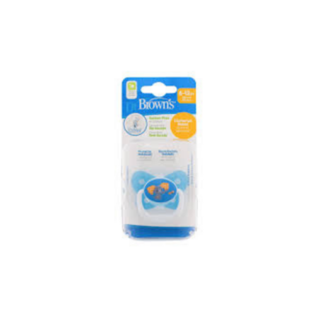 Dr Brown’s Sucette Betterfly Shield Bleu 6-18m PV21407-Ess