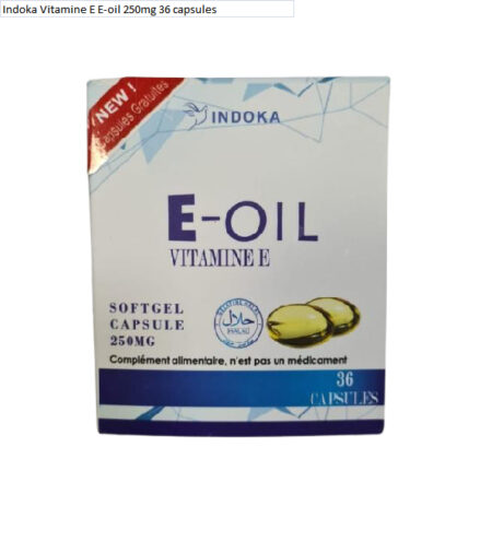 Indoka Vitamine E E-oil 250mg 36 capsules