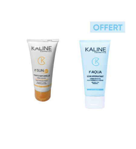 Kaline Ecran teinte 50+ + k-aqua soin hydratant  pack