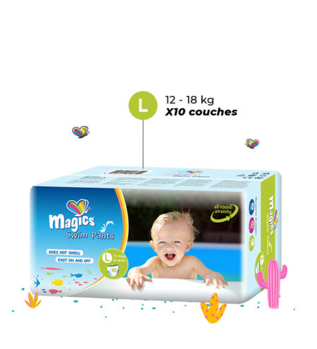 Magics Culottes de bain – Taille L 14kg – Sachet de10 Pièces