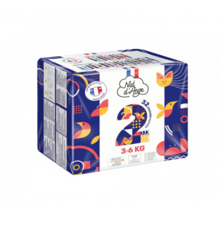 Nid d’ange Couche Taille 2 3/6kg 32pieces