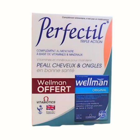 Vitabiotics Perfectil 30 Comprimes + Wellman Original OFFERT