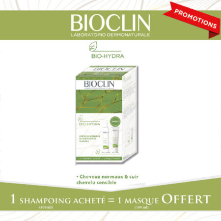 Bioclin Bio Nutri Shampoing Nourrissant 400ml = 1 Masque Offert