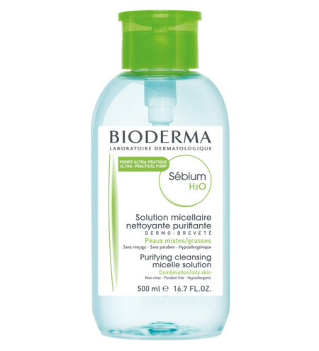 Bioderma – Sebium H2O Pompe Inversée – 500 ml