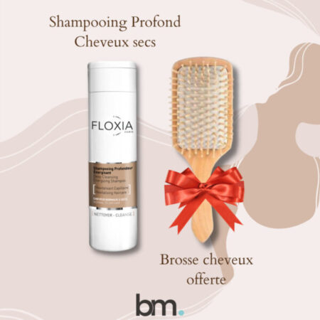 Floxia Shampooing Profond Cheveux Secs 200ml =  Brosse de Cheveux OFFERTE