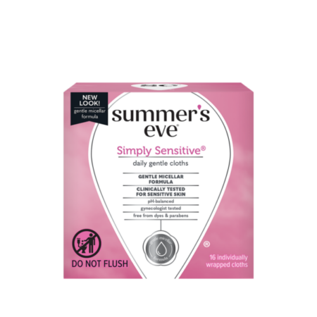 Summer’s Eve Simply Sensitive Cleansing 16 Cloths