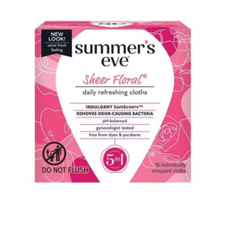 Summer’s Eve Sheer Floral Cleansing Cloths 16 Unités
