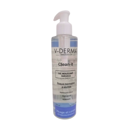 V-derma Clean-it Gel Moussant Surgras 200ml