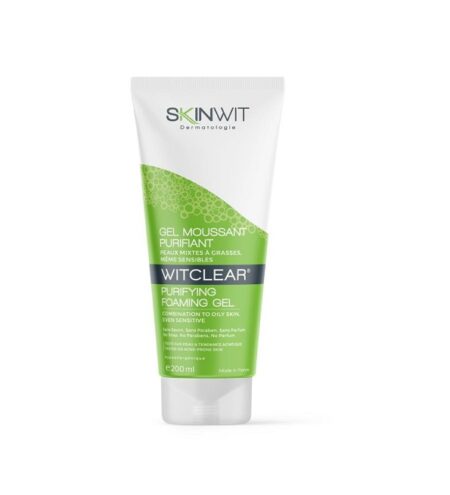 SKINWIT DERMATOLOGIE WITCLEAR Gel Moussant Purifiant Nettoyant 200ml