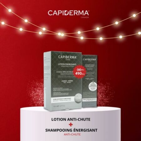 Capiderma – Lotion soin intensif anti-chute – 150 ml = Shampooing  Anti-chute 200ml Offert