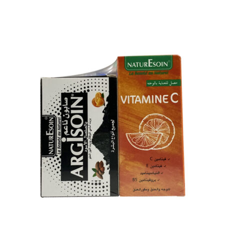 Nature soin Serum Vitamine C 30ml+Argisoin savon noir 125g pack