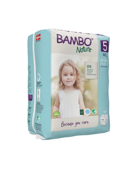 Bambo Nature 5, couches XL 12-18kg/44un