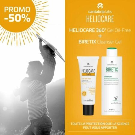 Heliocare – Heliocare 360º Gel Oil-free SPF 50 – 50 ml = Biretix Cleanser 200ml
