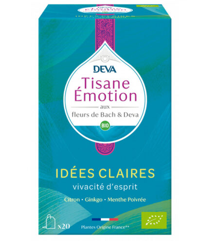 DEVA Tisane Emotion Idées Claires Vivacité d’esprit 20 Sachets