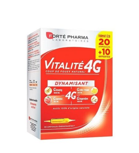 Forté Pharma Vitalité 4g Dynamisant – 20 Ampoules +10 offertes
