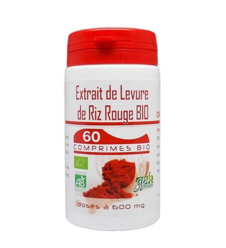 GPH DIFFUSION EXTRAIT DE LEVURE DE RIZ ROUGE BIO 1,6% 600mg – 90 GÉLULES