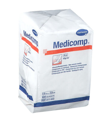Hartmann medicompresses 7.5*7.5cm 100/boite