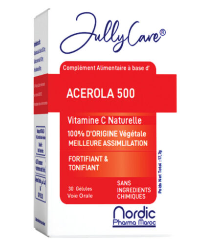 JULLYCARE ACÉROLA 500 – 30 Gélules