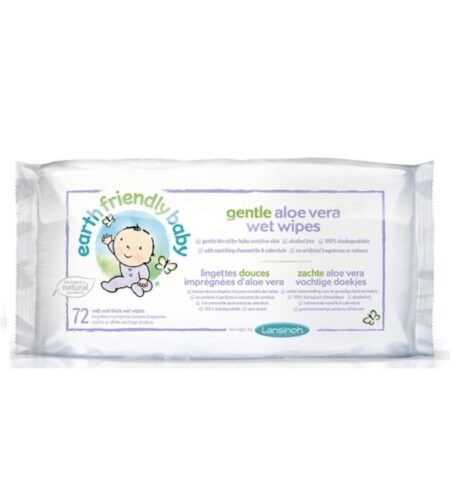 Lansinoh Lingettes Aloe Vera Biodégradables 72 Pièces