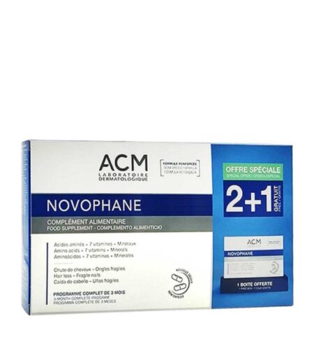 Acm Novophane Ongles et cheveux – 60 capsules 2+1
