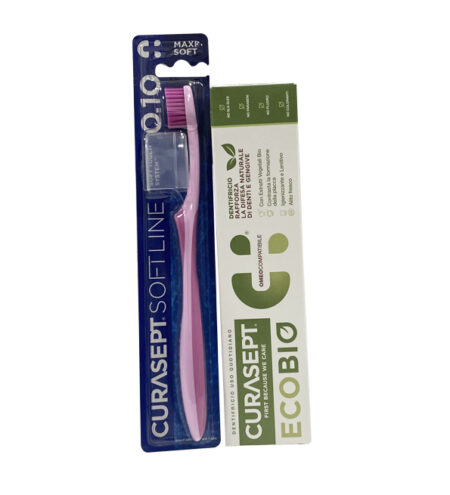 Curasept Dentifrice Eco-Bio 75ml+Bad maxi soft 010 trousse
