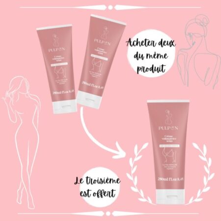 PULPON Crème Volumatrice Seins 250ml 2 Achetés = 1 Offert