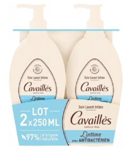 Rogé Cavaillès Soin Lavant Intime Antibactérien Lot de 2 x 250 ml
