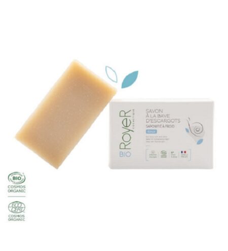 Royer Savon Saponifié à froid à la bave d’escargot 100g