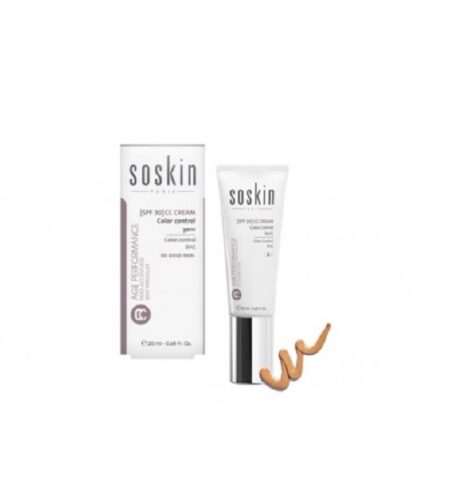 SOSKIN CC CRÈME COLOR CONTROL 3 EN 1 BEIGE  SKIN 01 SPF 30+