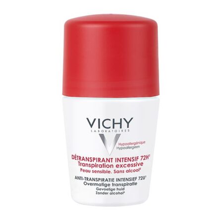 Vichy Dermo-Tolérance Déodorant Détranspirant Intensif 72H Bille Tous Types de Peaux | 50ml