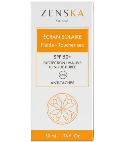 ZENSKA ÉCRAN SOLAIRE FLUIDE TOUCHER SEC – 50ml
