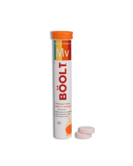 BÖOLT® MV – Vitamines & Minéraux Effervescents